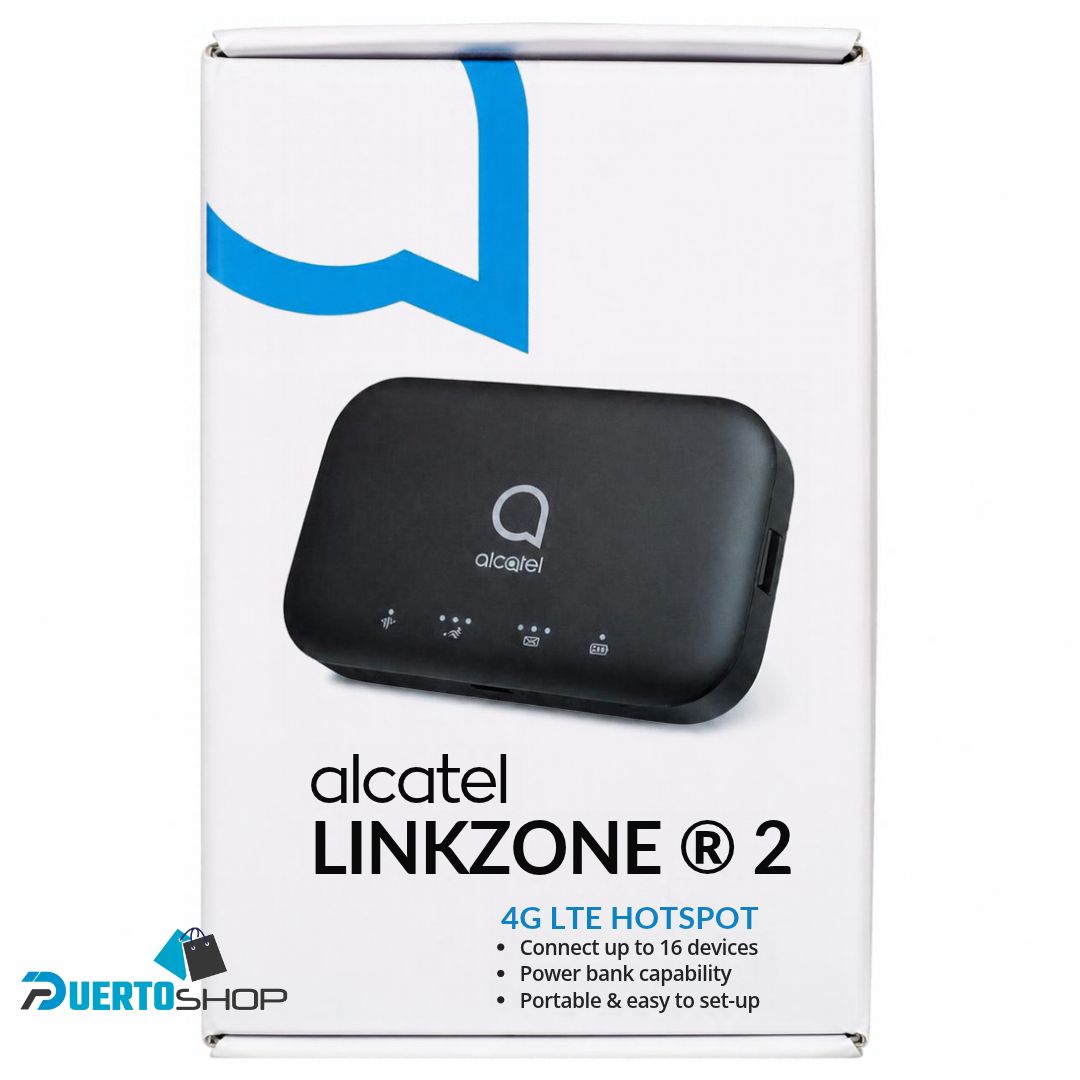 Módem Router Portátil 4G LTE Alcatel LINKZONE MW43TM Wi-Fi Doble Banda con Batería de 4400 mAh