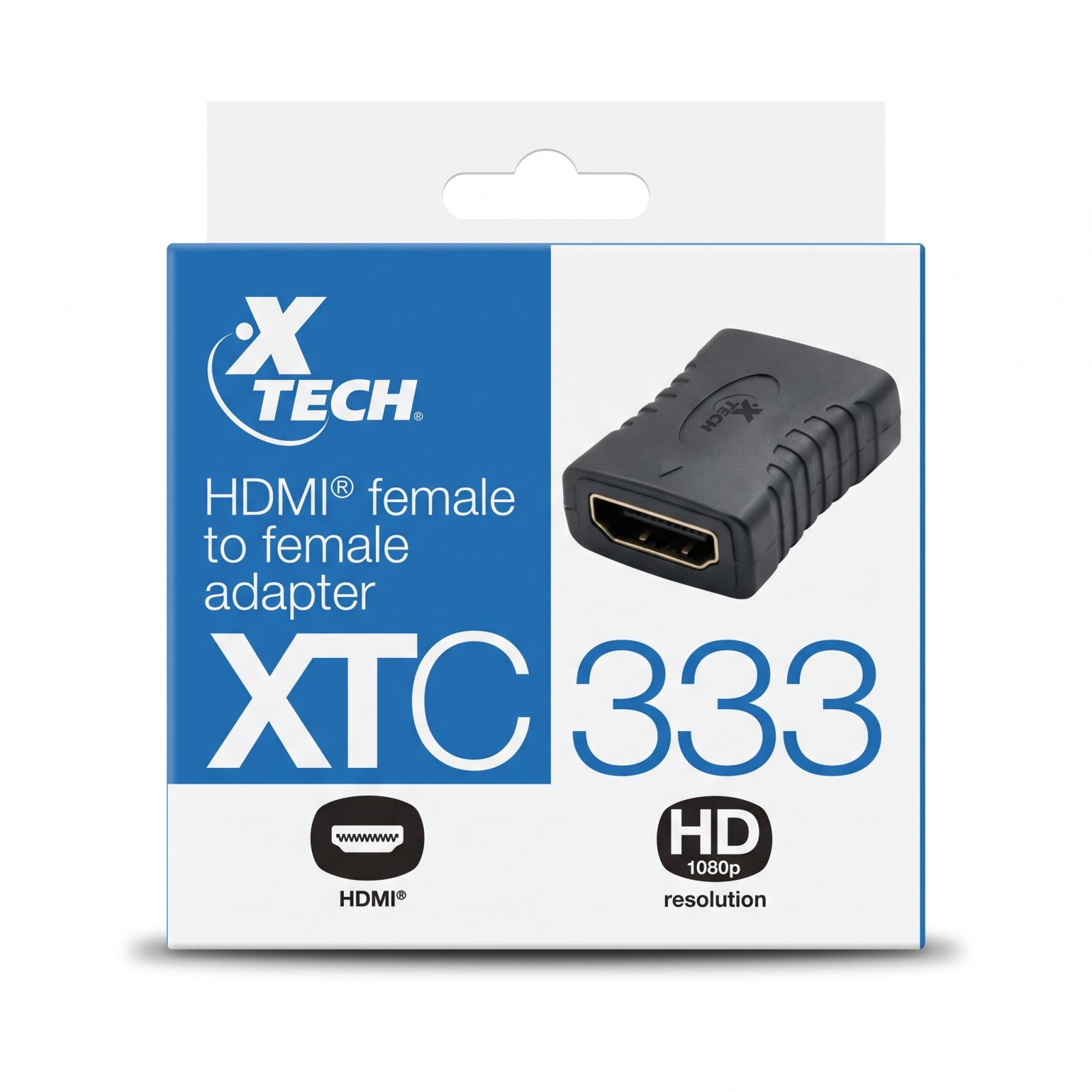 Adaptador/Acoplador HDMI Hembra a HDMI Hembra Xtech XTC 333