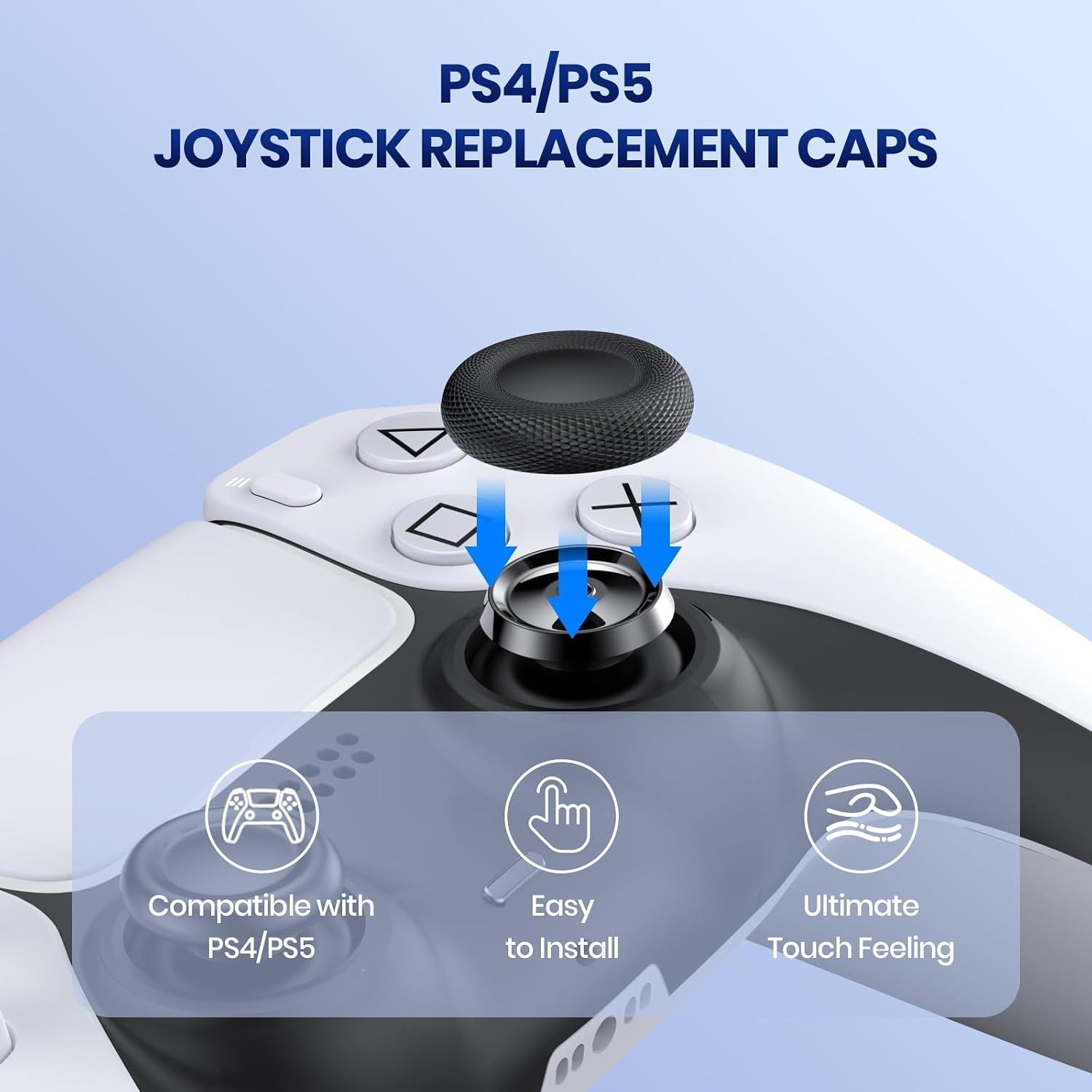 Tapas para Palanca de Joystick PS4-PS5 Cubiertas Antideslizantes — imagen 3