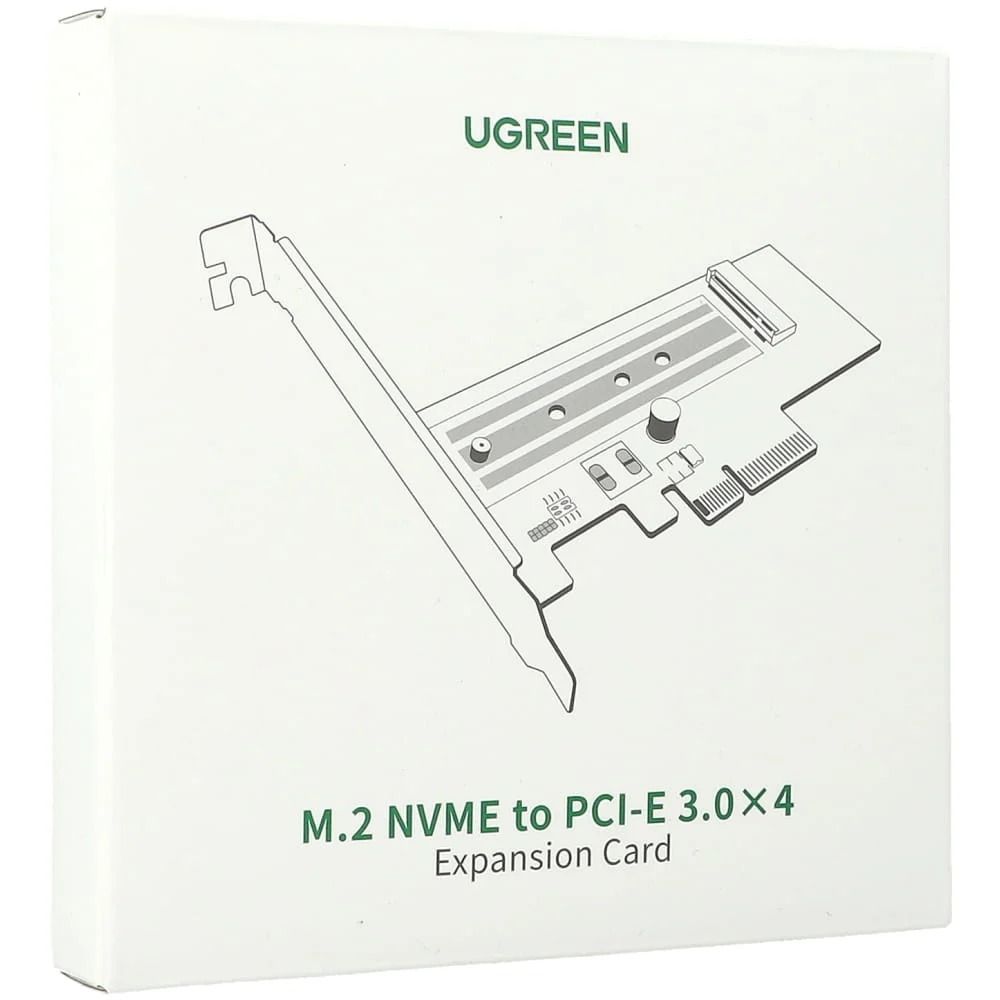 Tarjeta Adaptadora PCIe 3.0 x4 a SSD Dual M.2 NVMe / SATA Ugreen