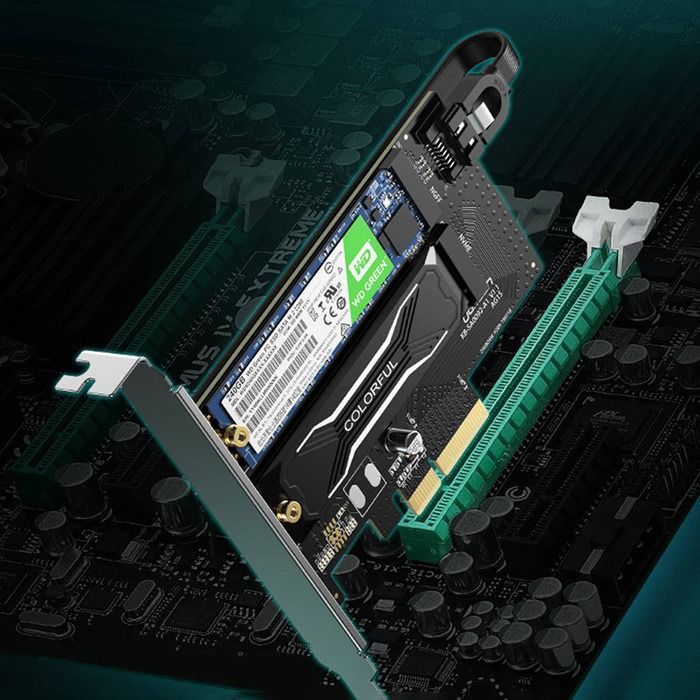 Tarjeta Adaptadora PCIe 3.0 x4 a SSD Dual M.2 NVMe / SATA Ugreen — imagen 3