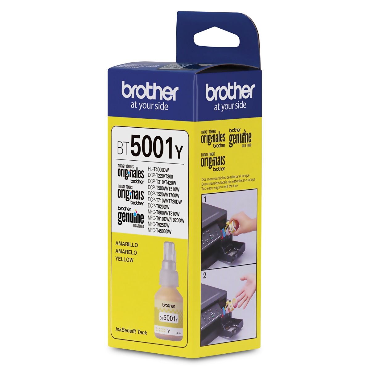 Bote de tinta Brother Amarillo Bt5001Y — imagen 2
