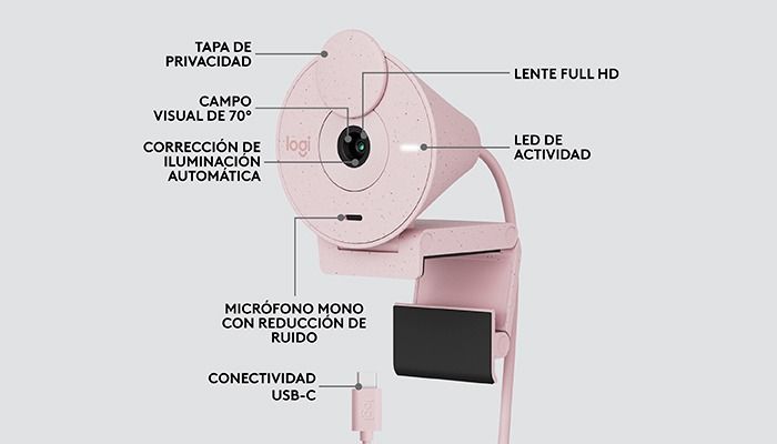 Cámara Web Logitech Brio 300 FHD 1080P 30 fps 2MP — imagen 5