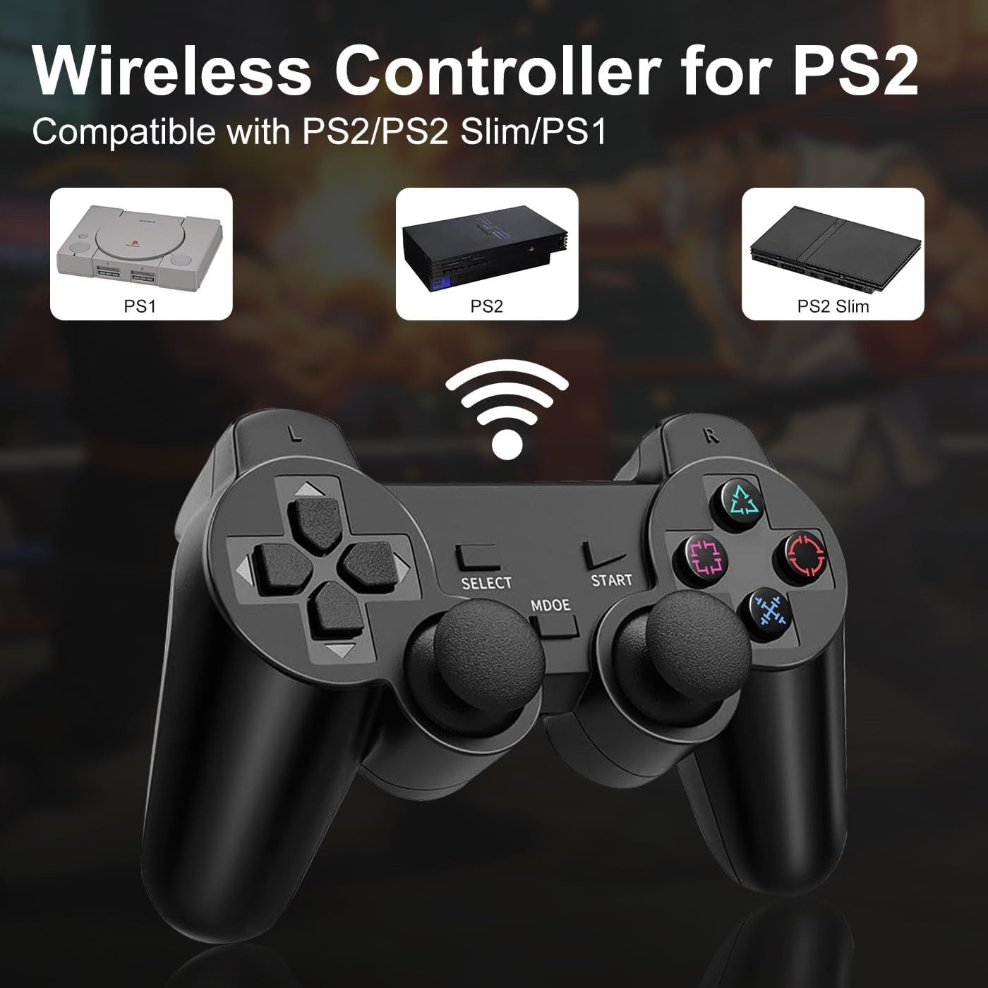Pack 2 Controles nalámbricos Playstation 2 — imagen 3