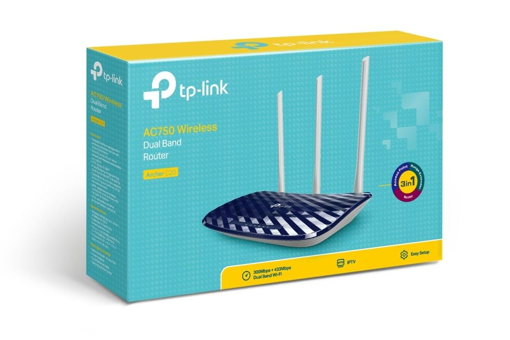 Router Inalámbrico TP-LINK AC750 doble banda 2.4GHz