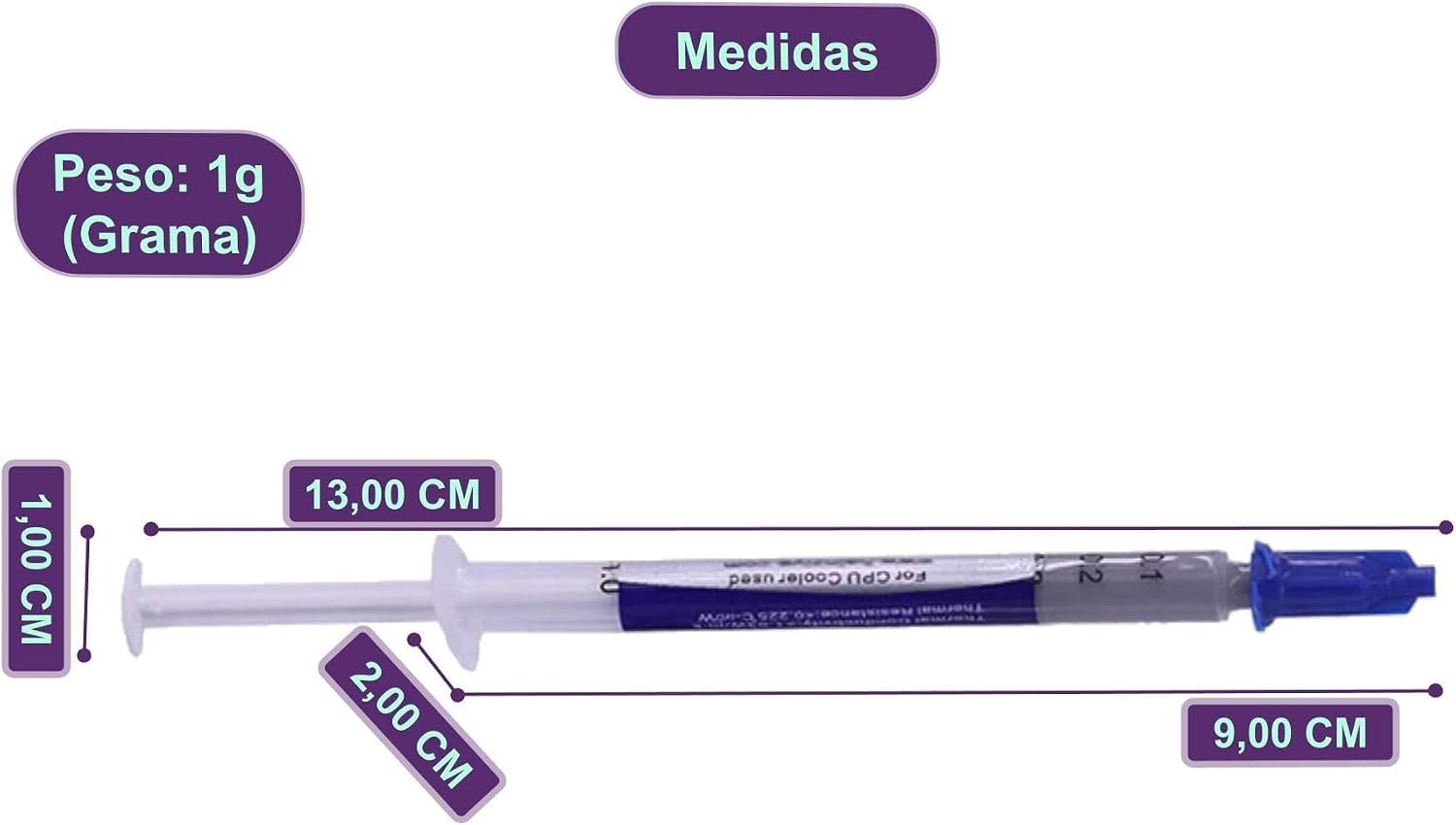 Pasta Térmica Gris HY510 en Jeringa — imagen 2