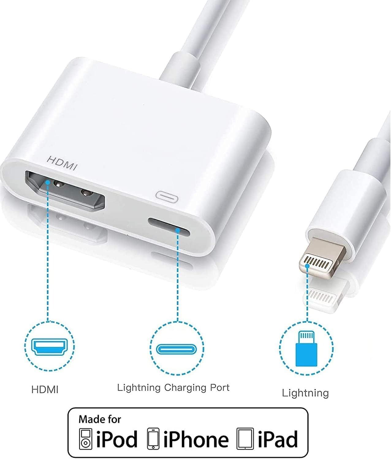 Adaptado Lightning a HDMI para iPhone a TV — imagen 2