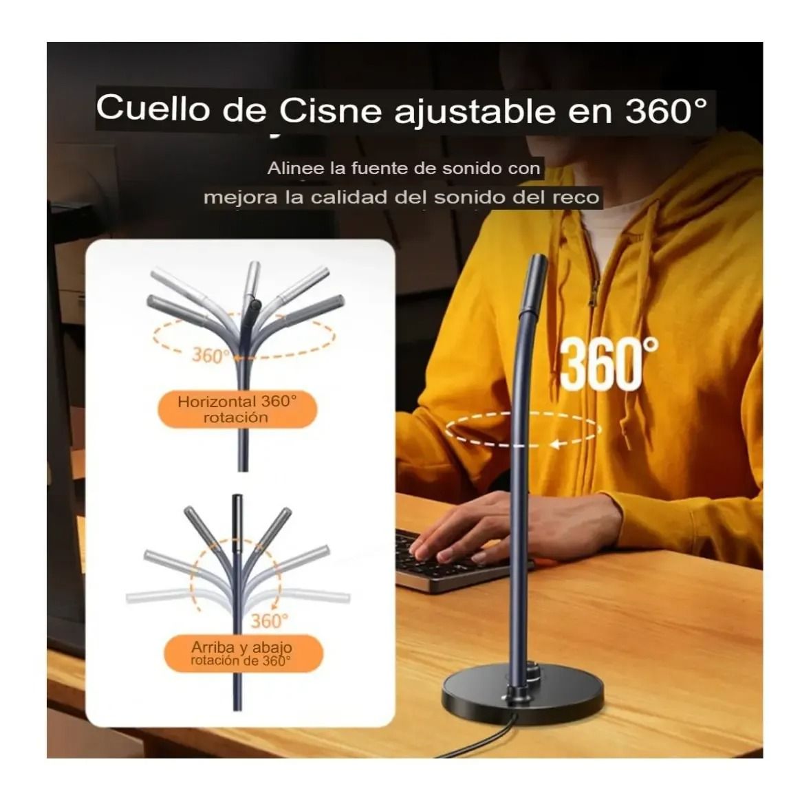 MIcrofono USB de escritorio — imagen 8