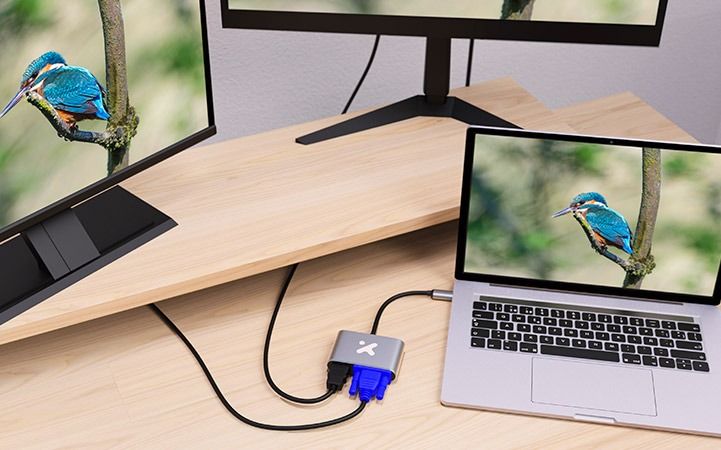 Adaptador Multipuerto Xtech XTC-542 2 en 1 USB-C a HDMI 4K + VGA — imagen 3