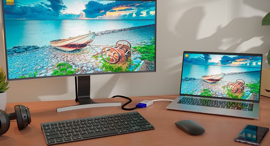 Adaptador Usb C Macho a VGA Hembra — imagen 3