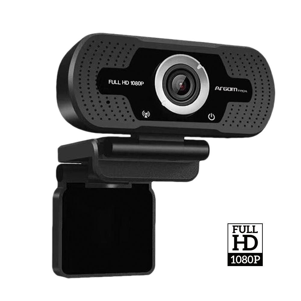Cámara Web Argom CAM40 1080P FULL HD con microfono negra