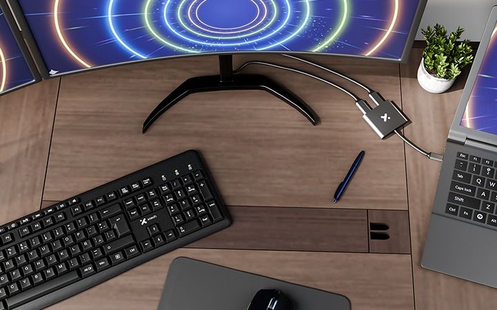 Adaptador Xtech XTC-548 USB-C a Doble HDMI 4K (Dual Display) — imagen 3