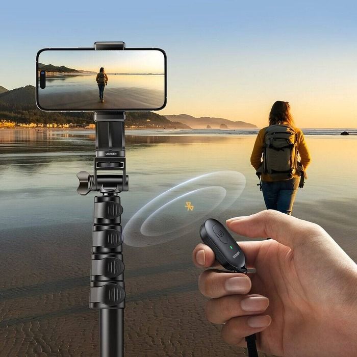 Tripode Palo selfie Ugreen con soporte y control remoto Bluetooth de 1,8m — imagen 6