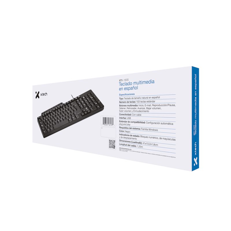 Teclado USB  XTK 160S ESP — imagen 4