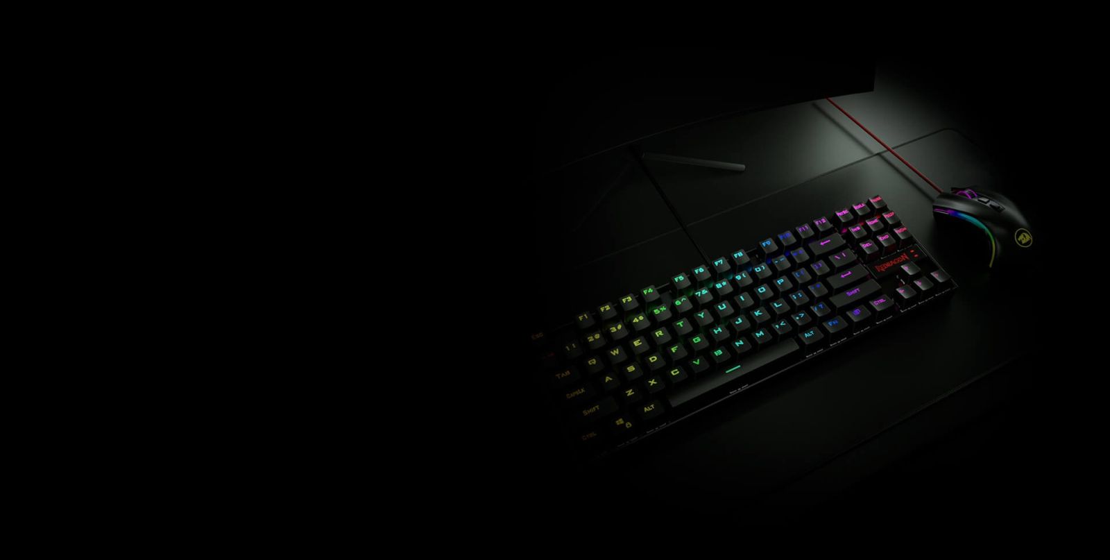 Teclado + mouse redragon negro — imagen 4