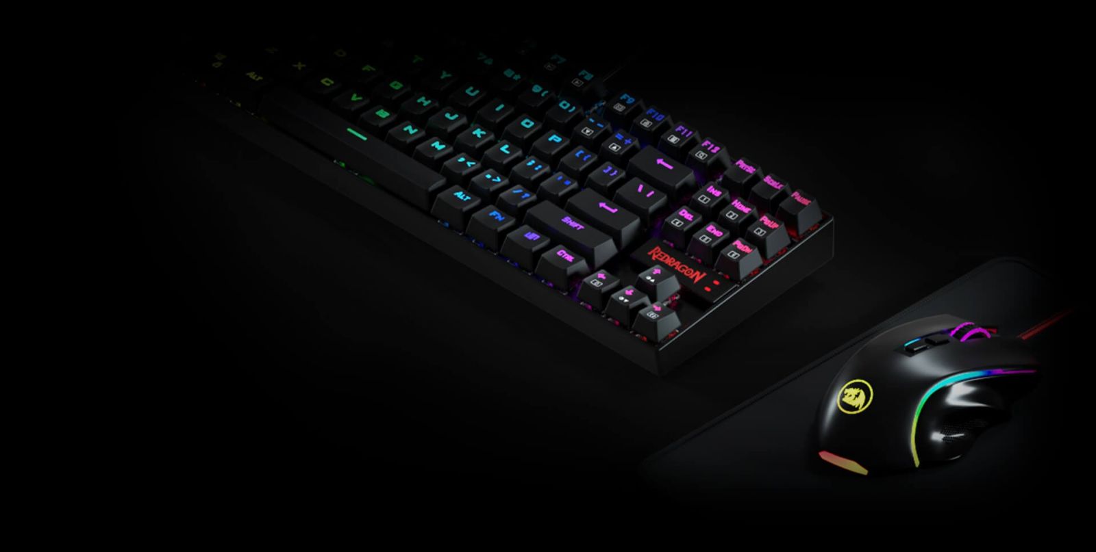 Teclado + mouse redragon negro — imagen 5