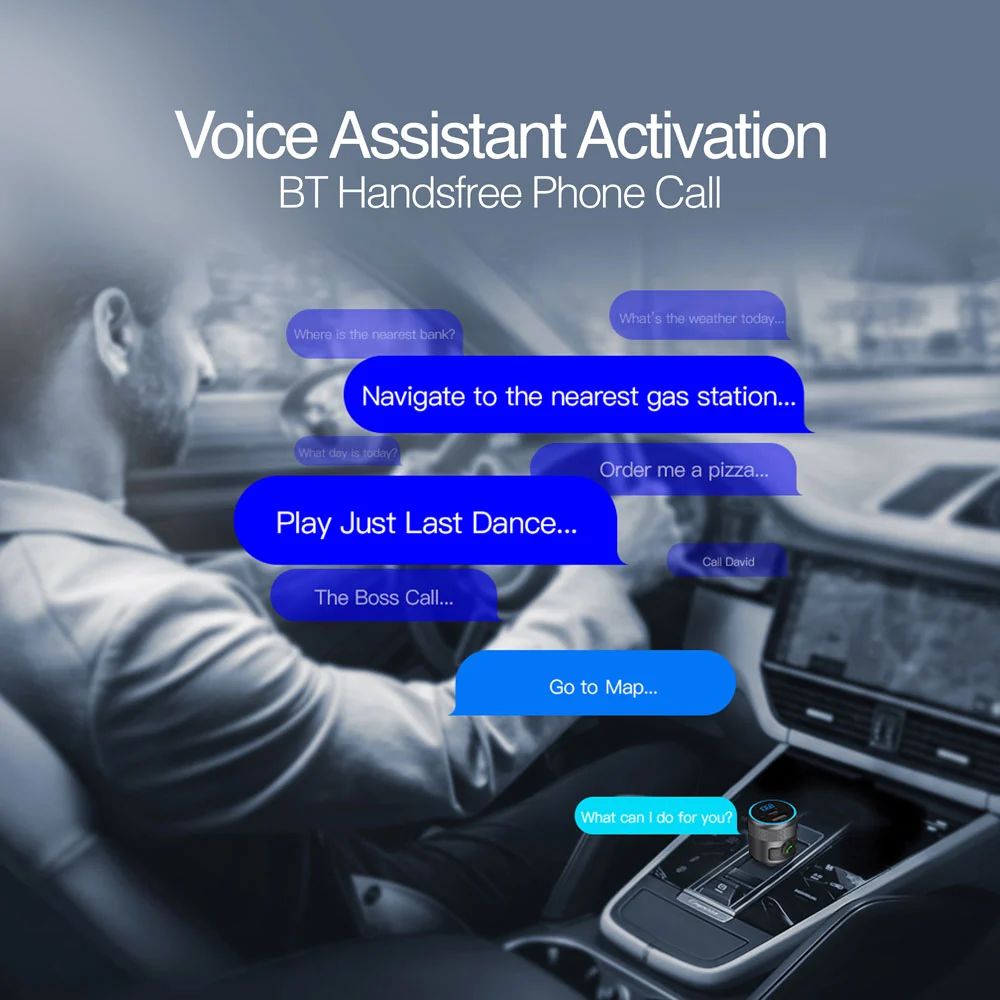Transmisor FM y Cargador para Carro ArgomTech Spectro T1 Bluetooth 42W — imagen 5