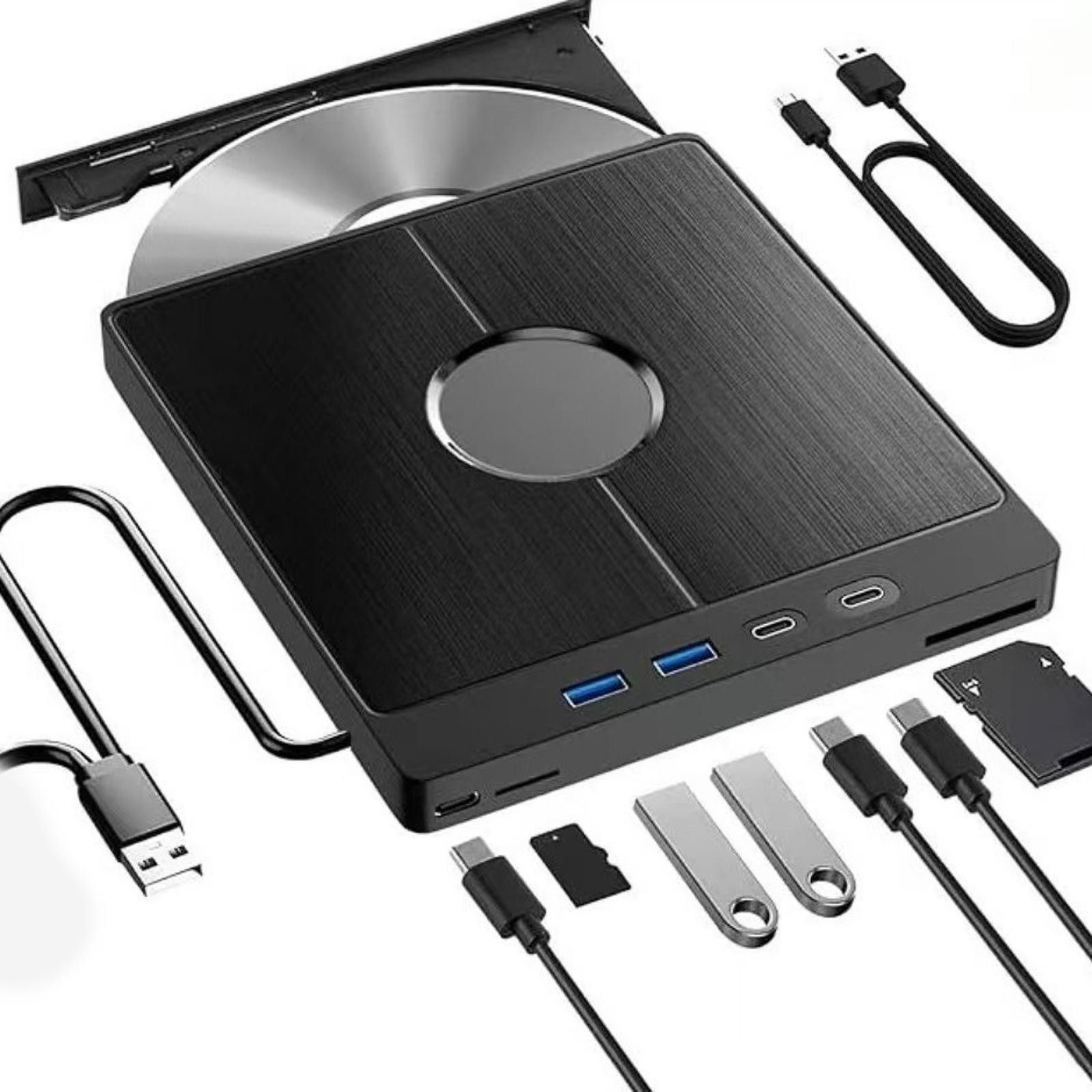 Lector y Grabador de CD-DVD Externo Multifuncional — imagen 4