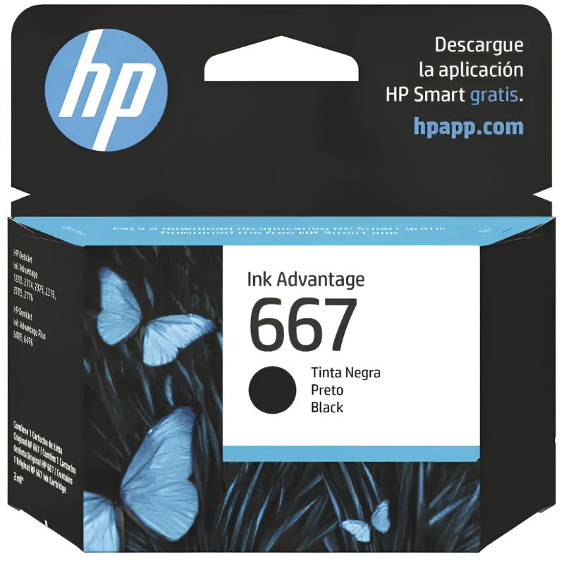 CARTUCHO HP 667  Negro