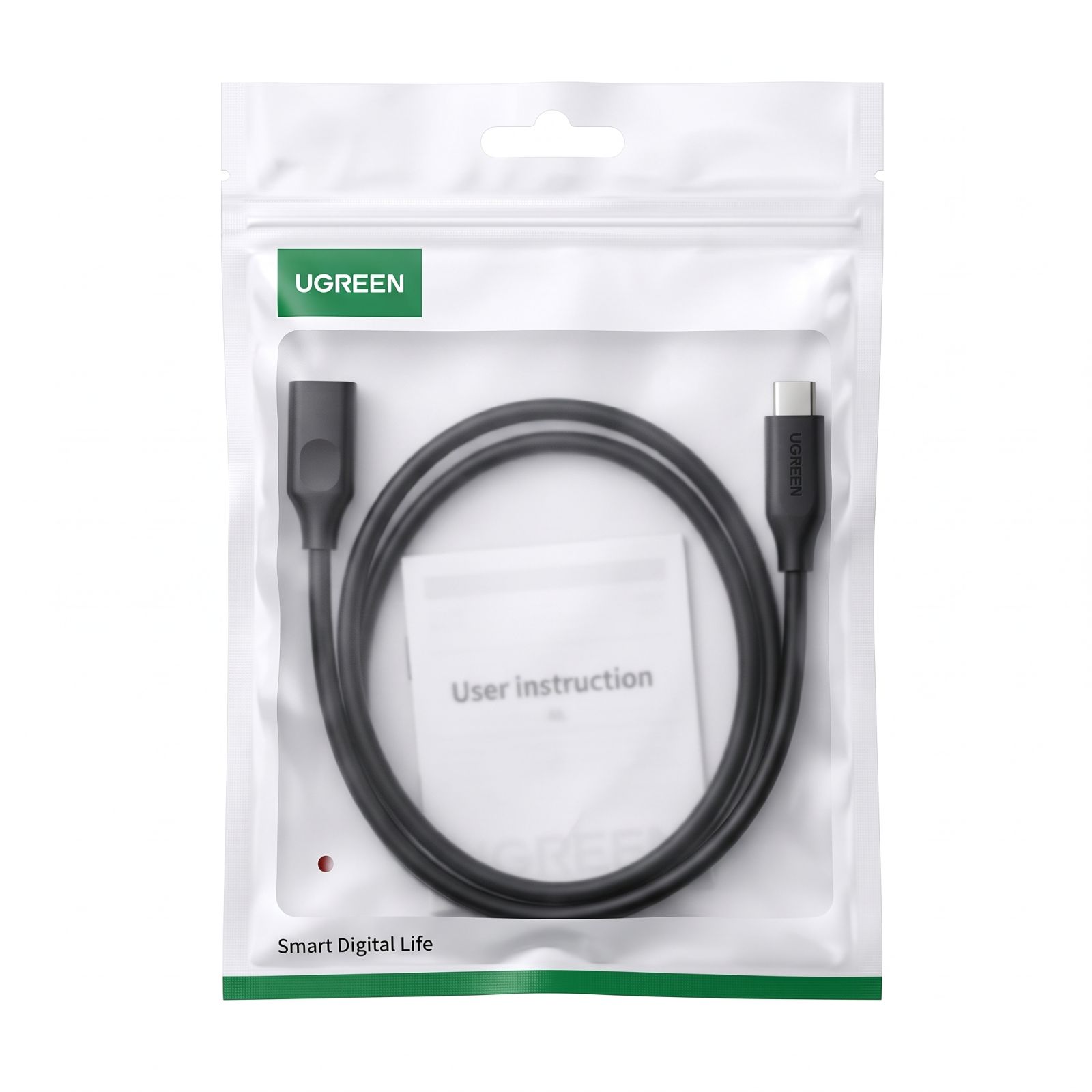 Cable Extensión USB Type-C Macho a Hembra UGREEN 40574 de 0.5 Metros