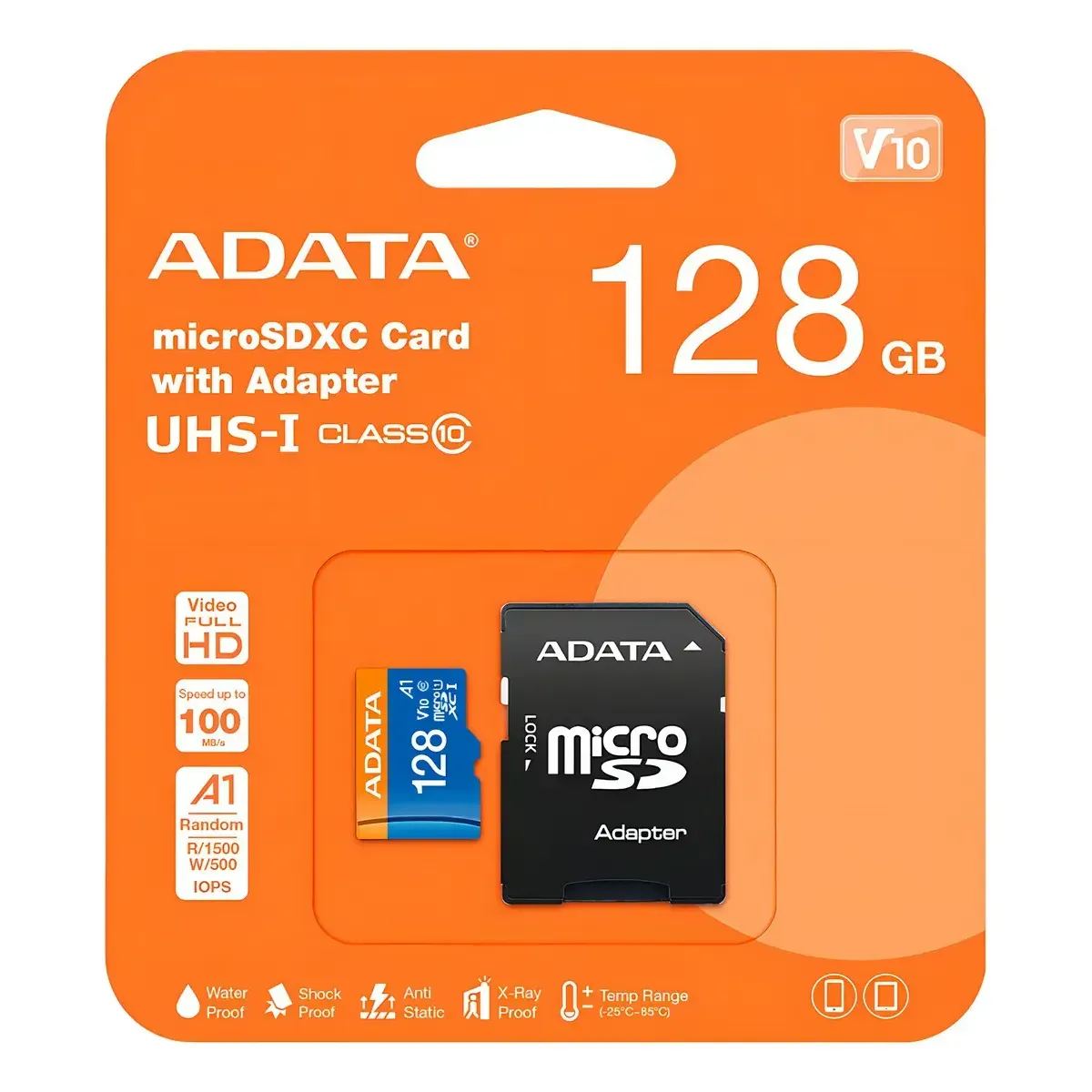Memoria MicroSD ADATA 128GB (Clase 10 / UHS-I / V10) ADATA