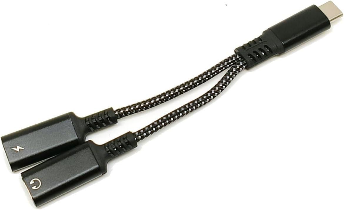 Adaptador / Divisor USB-C a Doble USB-C (Carga y Audio)