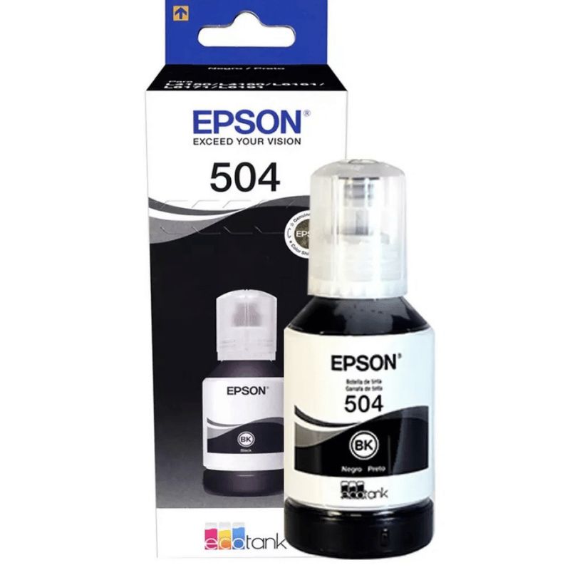 Bote de Tinta Epson Negro 504