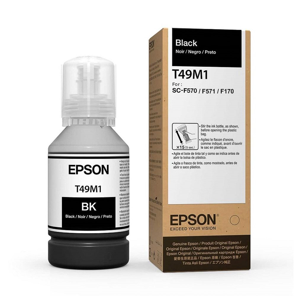 Bote de Tinta Black Epson para sublimación T49M1 SC F570/F571/F170 Epson