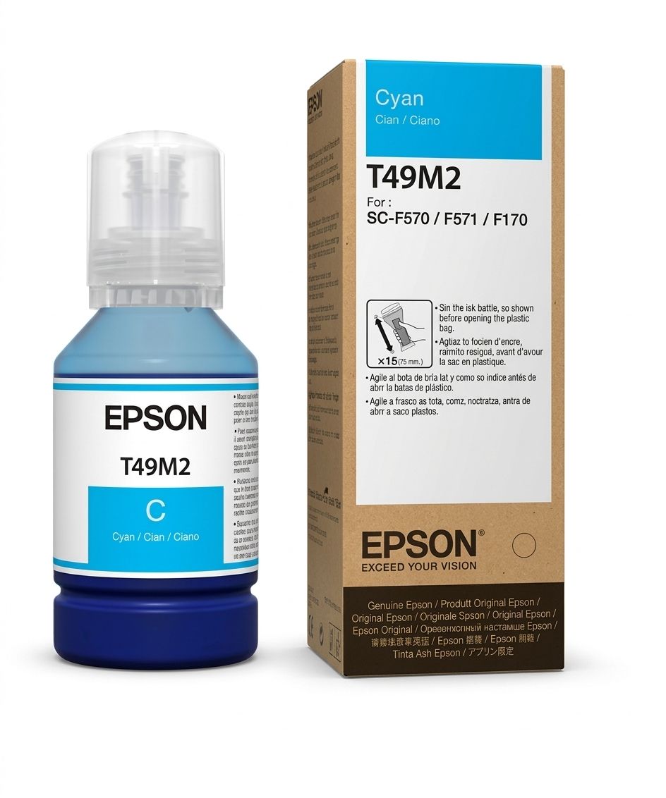 Bote de Tinta Epson-Cyan para sublimación T49M2 SC F570/F571/F170