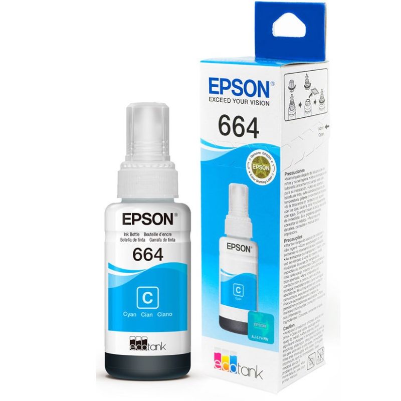 Bote de Tinta Epson Cian T664