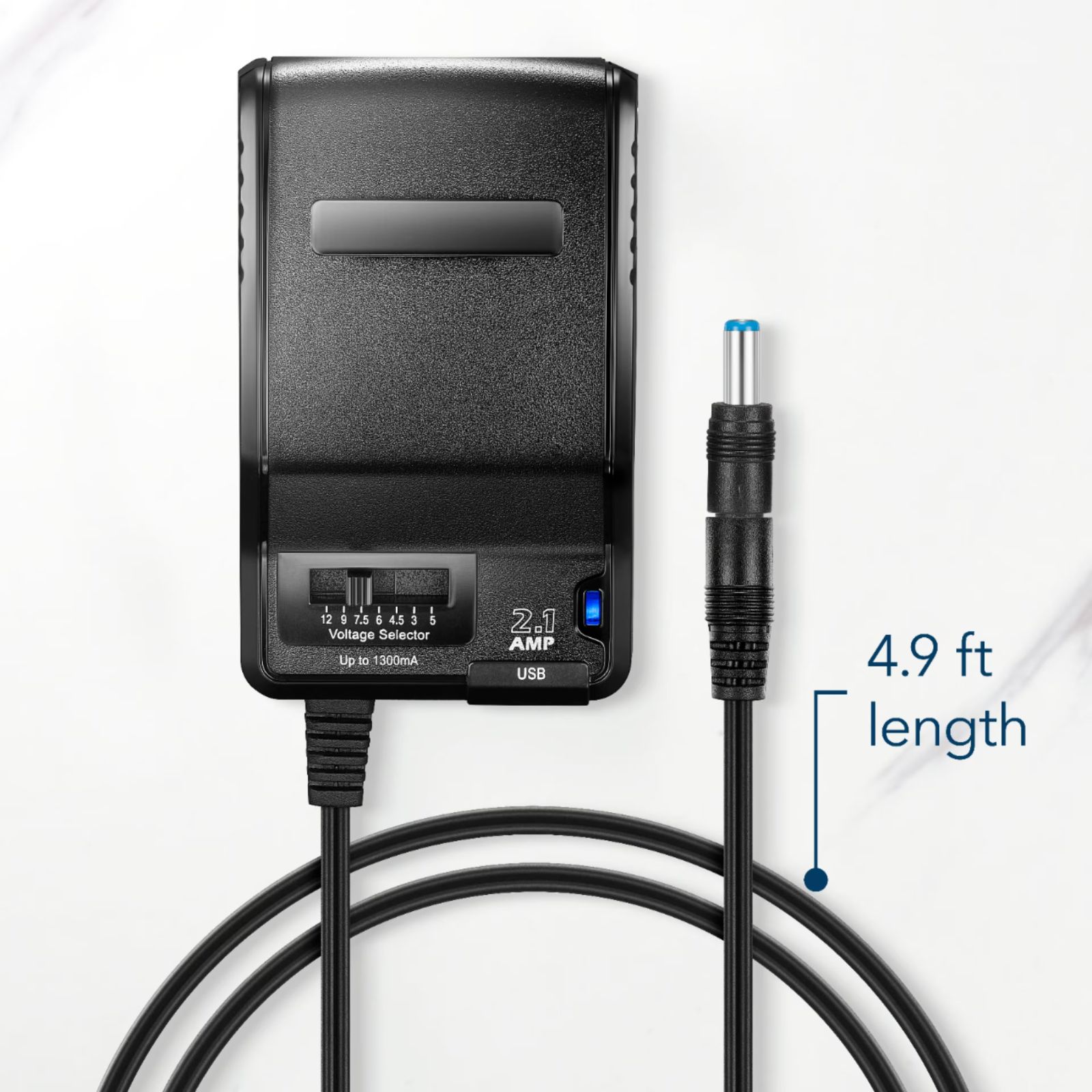 Cargador corriente alterna universal Insignia de 15.6 W, 3 V, 4.5 V, 5 V, 6 V, 7.5 V, 9 V, 12 V