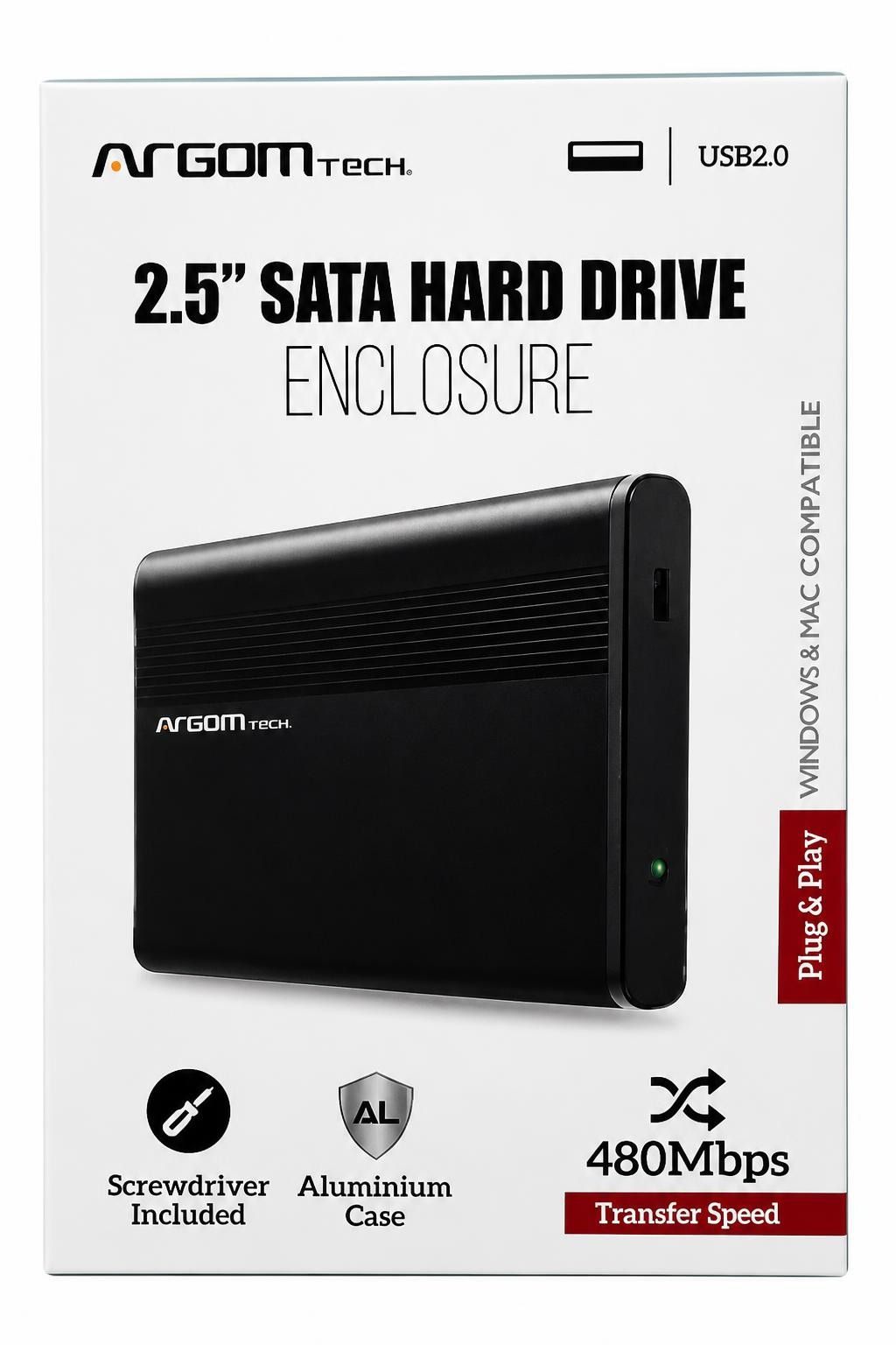 Enclosure Argom para Disco Duro Sata 2.5"