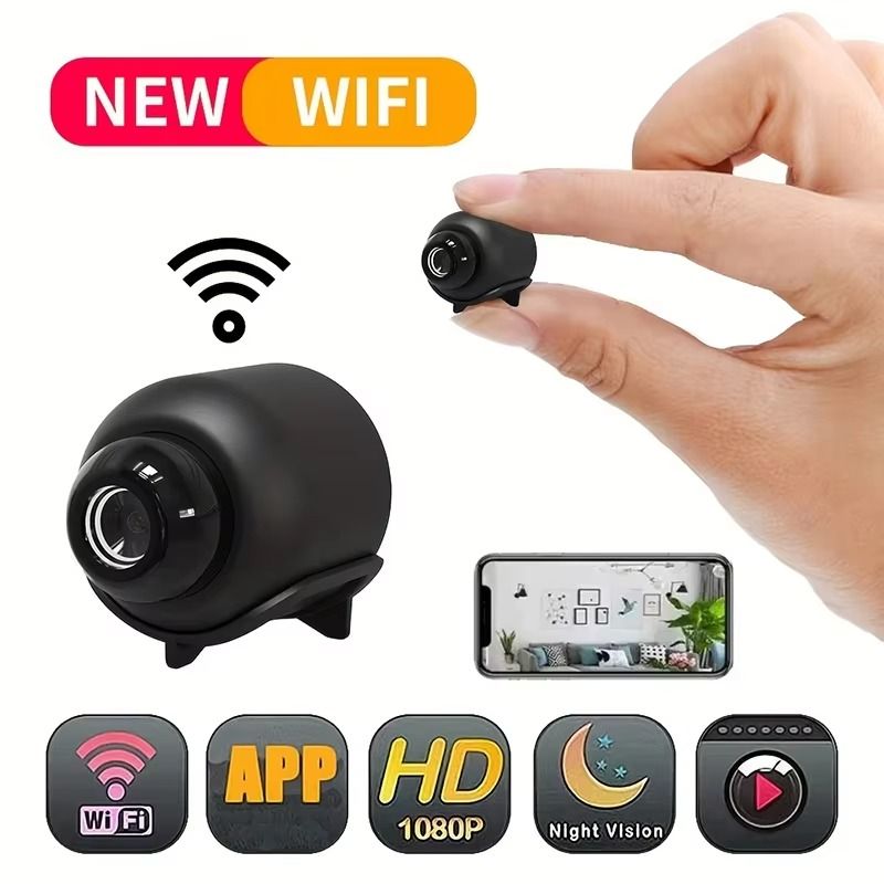 Mini cámara de seguridad con visión nocturna  WiFi HD IP 1080P
