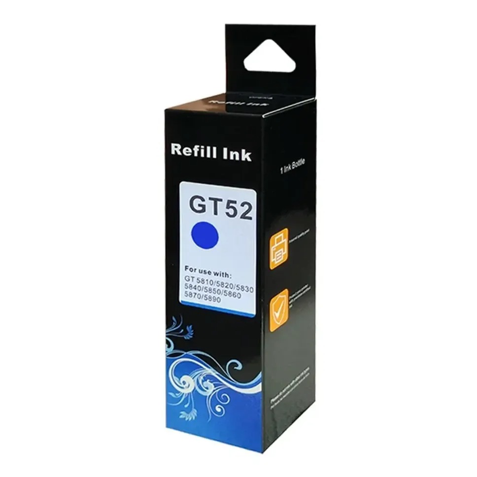 Tinta Alternativa Para Impresora Azul Hp GT51 GT52