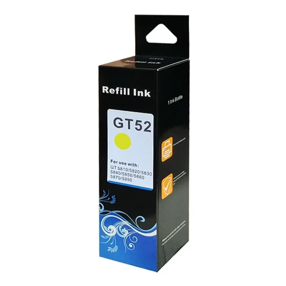 Tinta Alternativa Para Impresora Amarillo Hp GT51 GT52