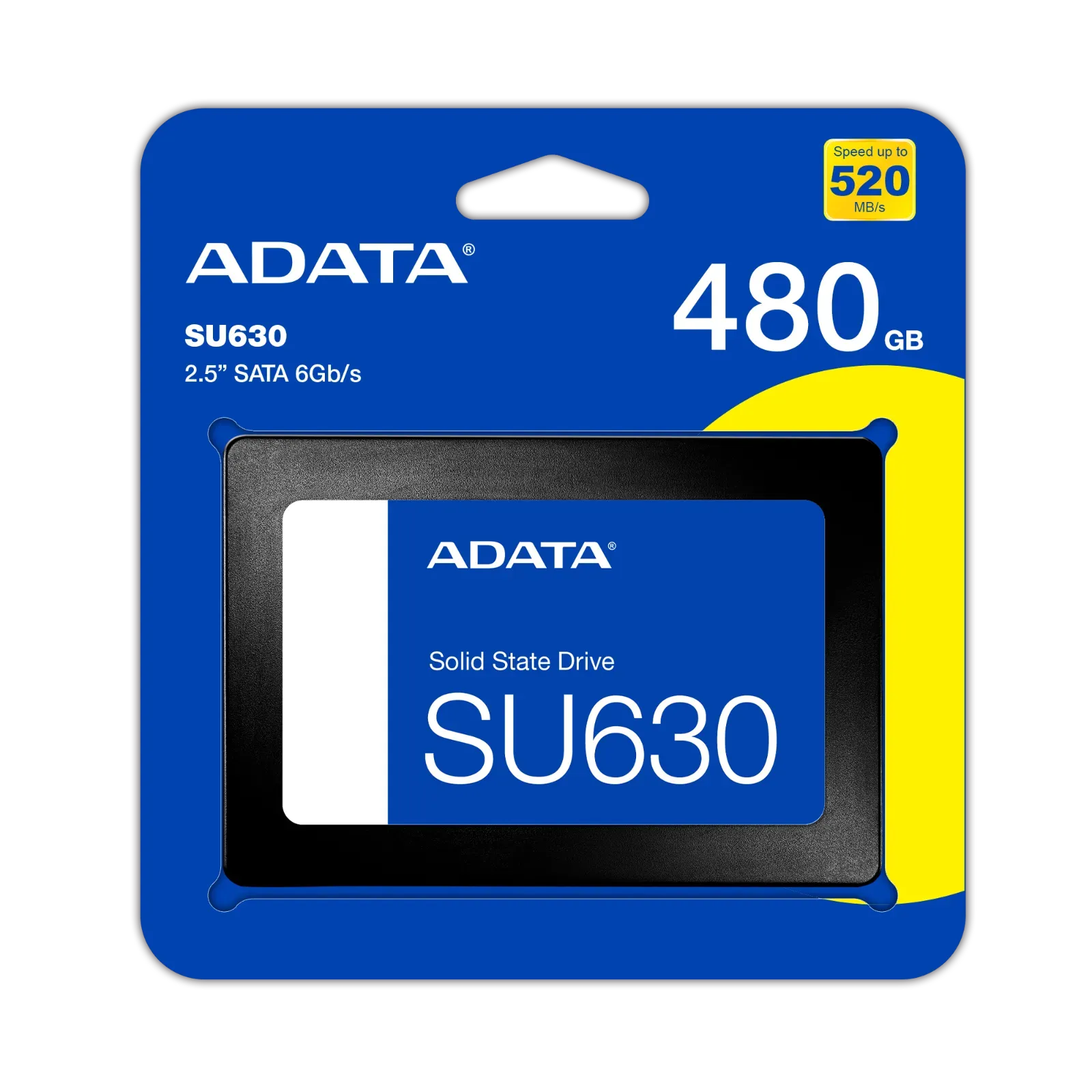 Disco de estado sólido (SSD) ADATA Ultimate SU630 de 480 GB.