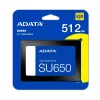 Unidad de estado sólido (SSD) ADATA Ultimate SU650 de 512 GB.