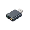 Adaptador de sonido estéreo 3D USB 2.0 de Argom Tech.