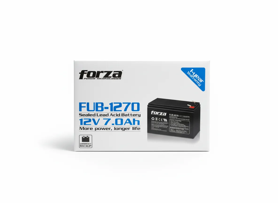 Batería sellada de plomo-ácido Forza FUB-1270. 