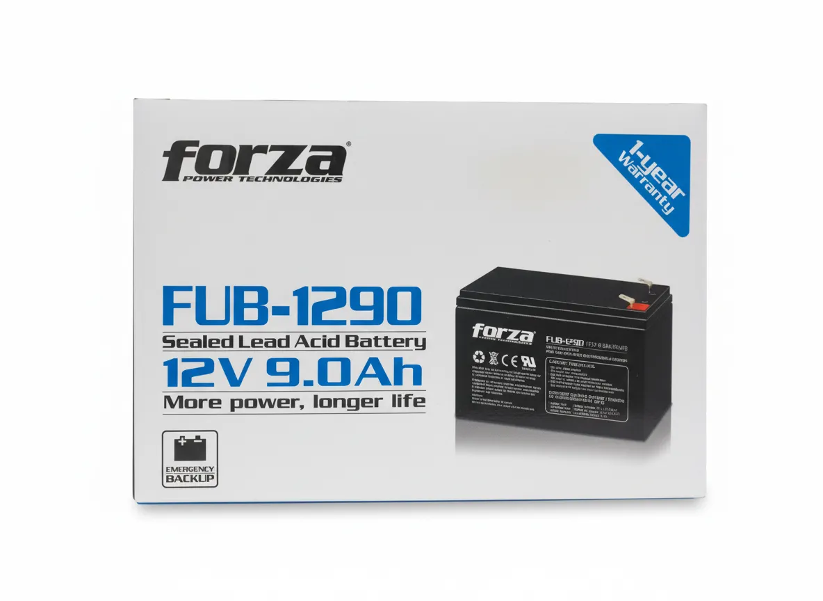 Batería de plomo ácido sellada Forza FUB-1290. 