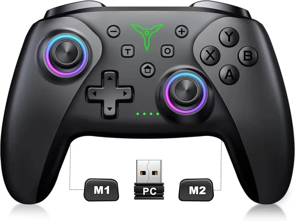 714Aao5UmxL._AC_UF1000,1000_QL80_ Control inalámbrico compatible con Nintendo Switch y PC.
