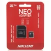 Tarjeta de memoria MicroSD HIKSEMI de 32 GB que incluye un adaptador SD. 